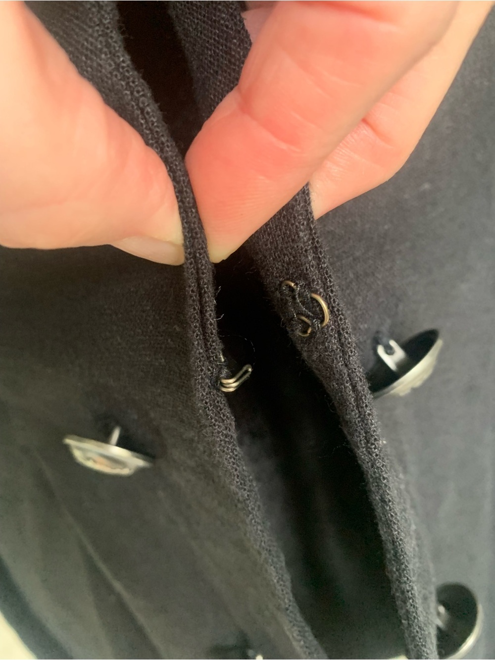 Free People Black linen blend Double-Breasted Tailored Blazer - Picture 5 of 16